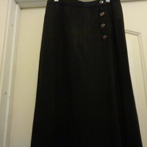 EDWARDIAN VICTORIAN STYLED GIRL BLACK TENCELL MAXI SKIRT BY COLDWATER CREEK 8
